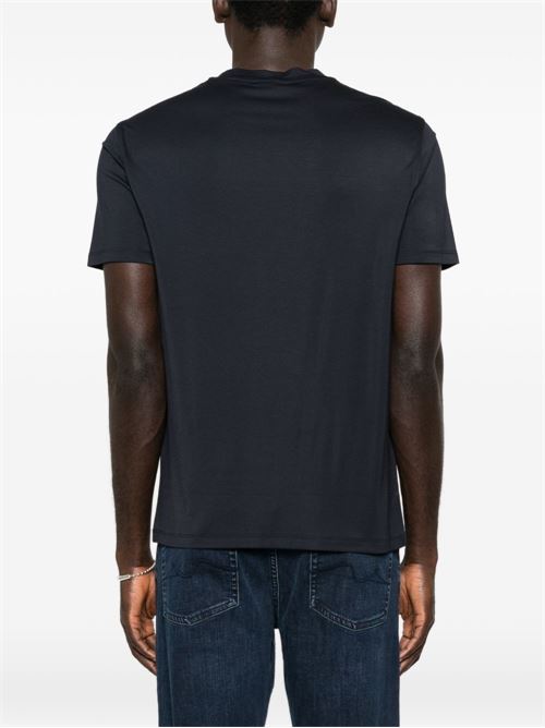 T-shirt uomo Emporio Armani blu con logo EMPORIO ARMANI | EM004586AF13721UB118